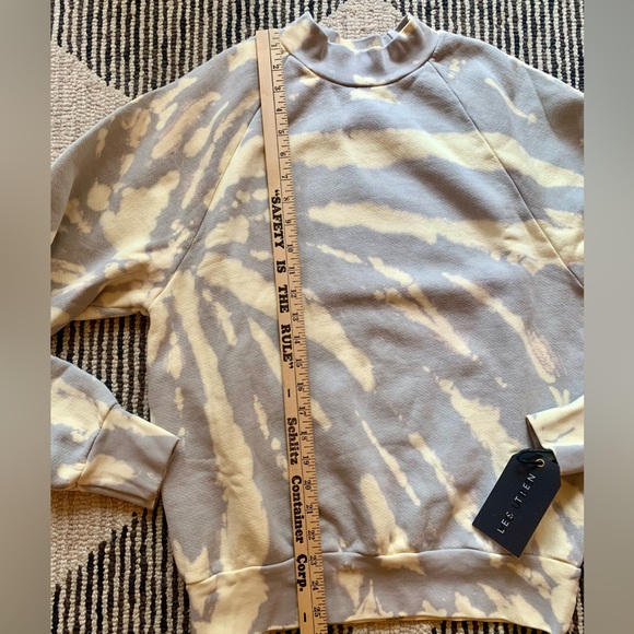 Les Tien Mock Neck Raglan Sweatshirt - Unisex Sz XS NWT - Picture 5 of 8